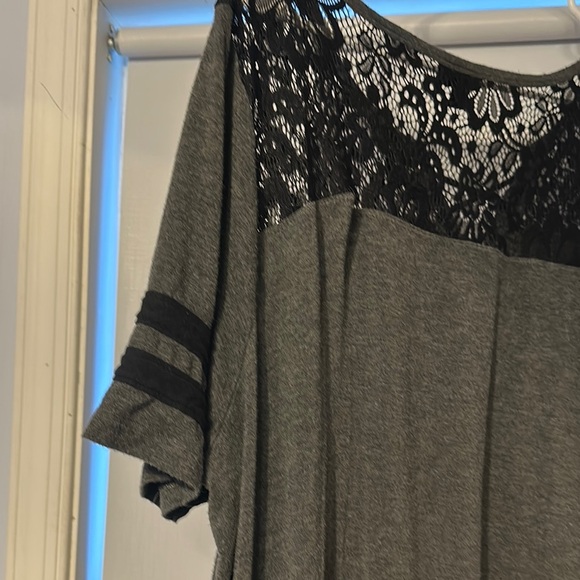 Torrid Black Embellished Oversized Short Sleeve Tunic - Picture 6 of 8